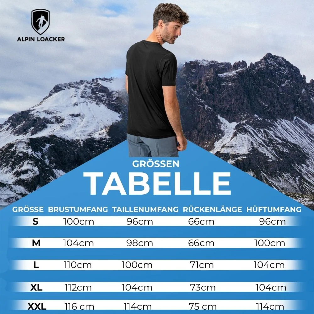 100%  Merino T-Shirt Herren 160 g/m² - ultrafein - Image 9