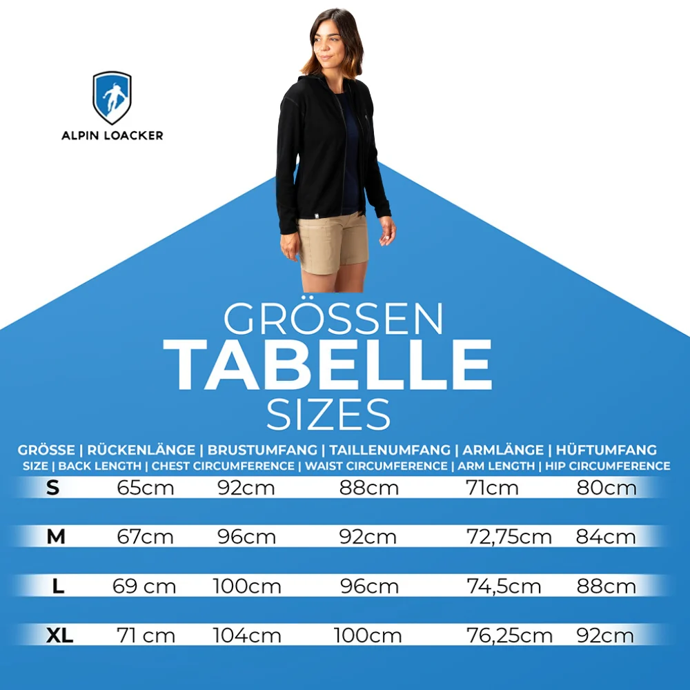 100% Merino Sport Hoodie mit Zip Damen - 230g/m2 - Image 9