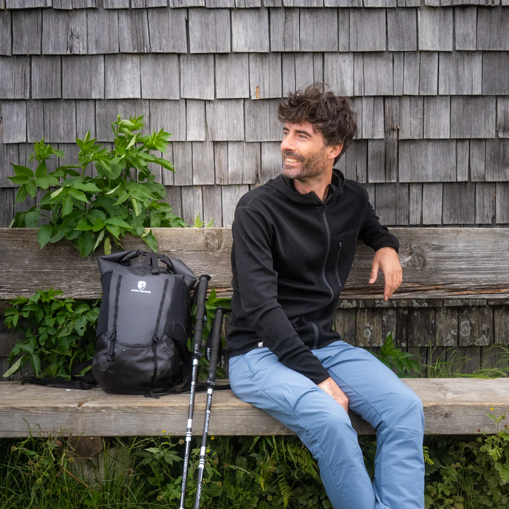 100% Merino Sport Hoodie Zip Herren - 230 g/m2 - Image 4