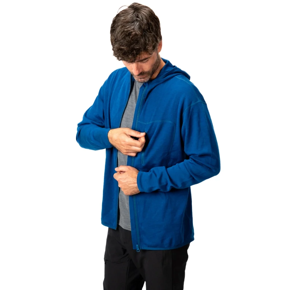 100% Merino Sport Hoodie Zip Herren - 230 g/m2 - Image 5