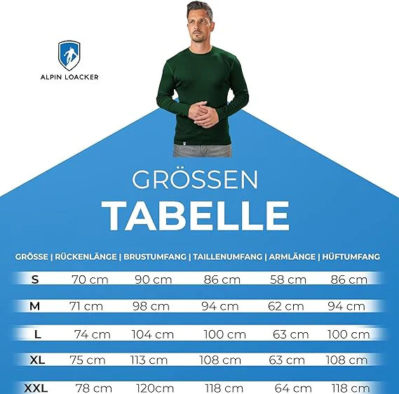 Merino Langarmshirt Herren 230 g/m2 - Image 12