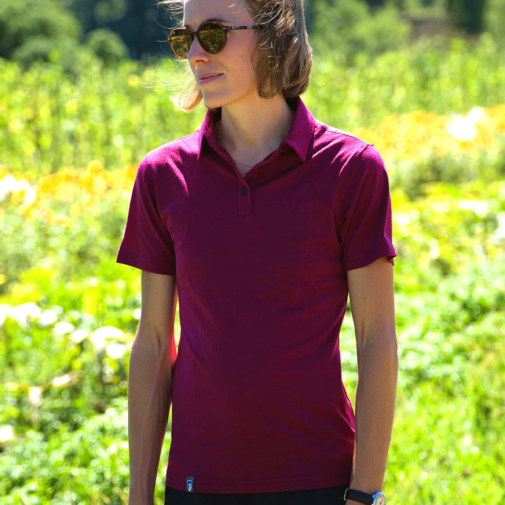 Merino Poloshirt Damen - Image 4