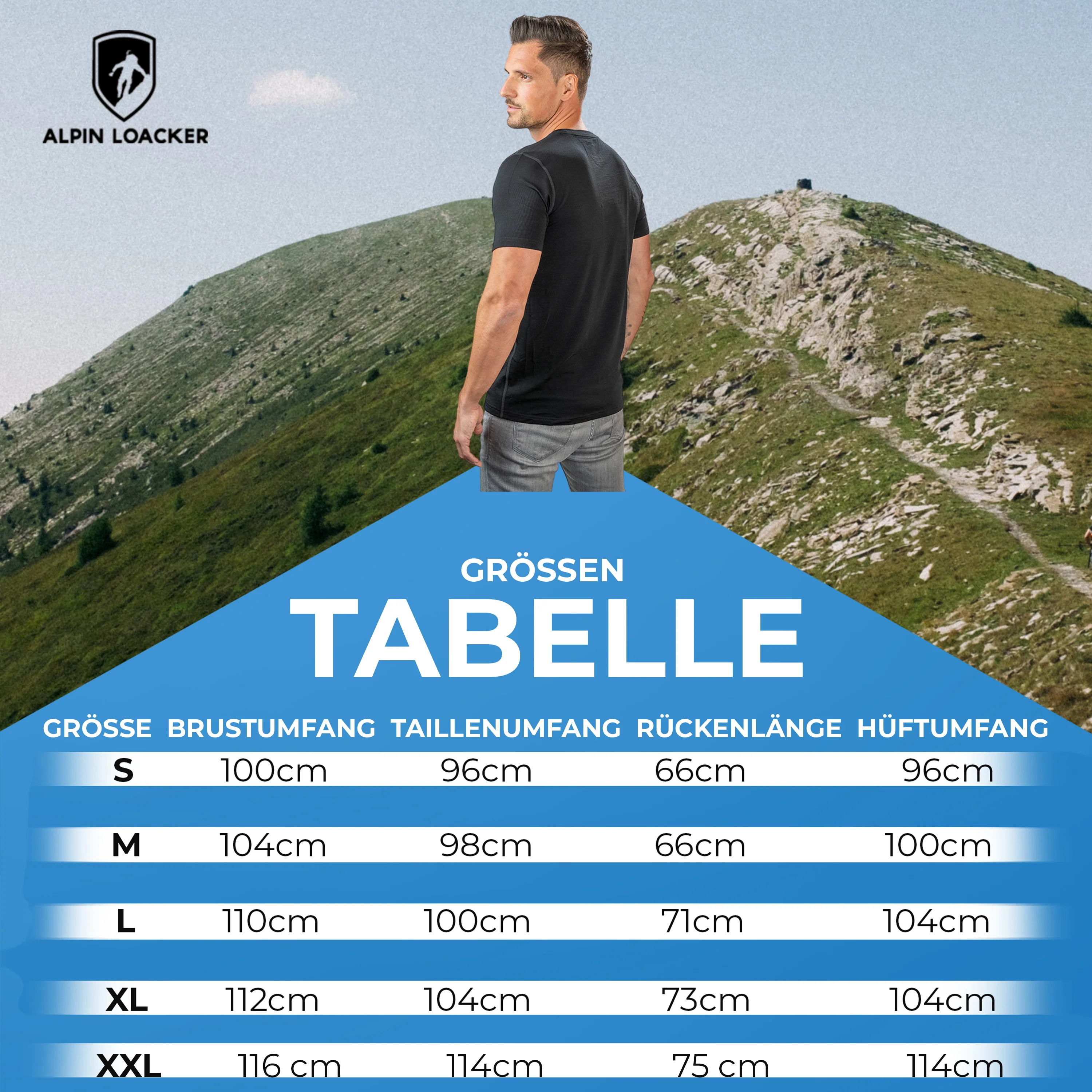 100% Merino T-Shirt Herren 180 g/m2 - Image 7