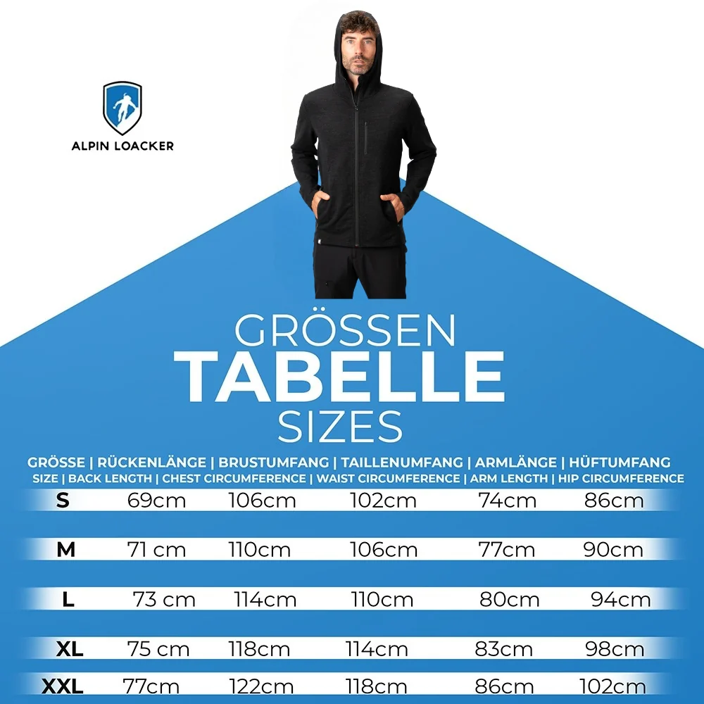 Merino Hoodie Herren - 270 g/m2 - Image 9