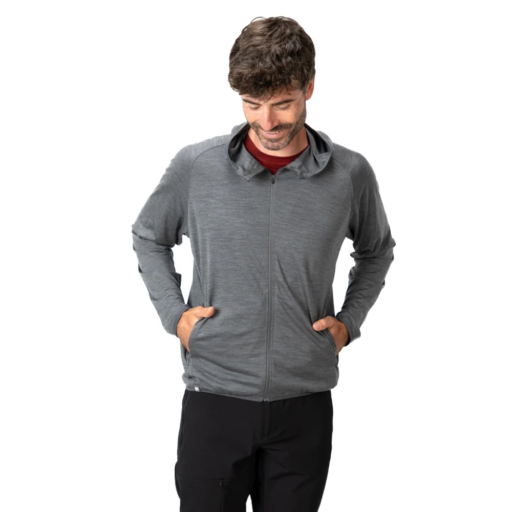 100% Merinowolle Jacke Herren 160 g/m² - ultrafein - Image 4