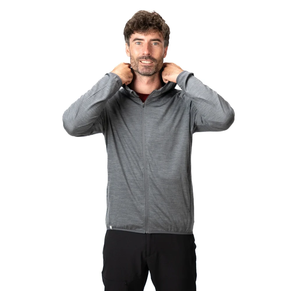 100% Merinowolle Jacke Herren 160 g/m² - ultrafein - Image 7