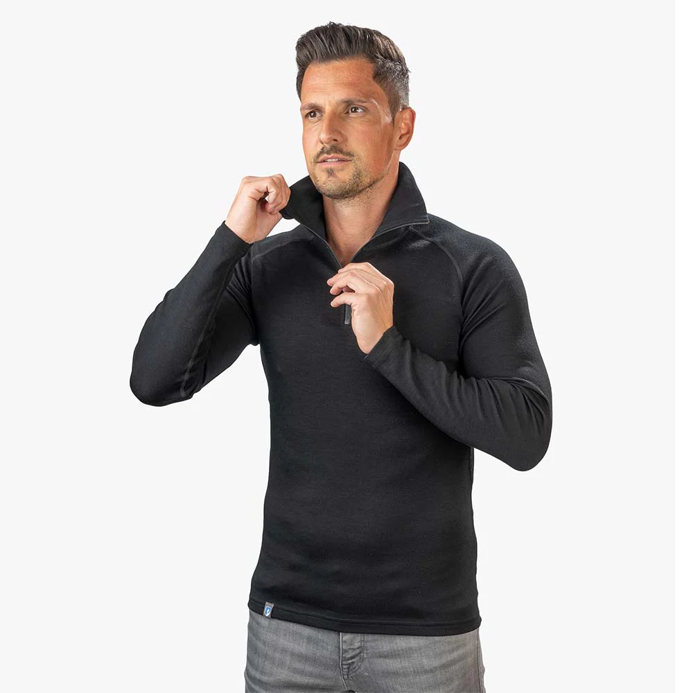 Merino Langarmshirt mit Zip Herren 230 g/m2 - Image 8