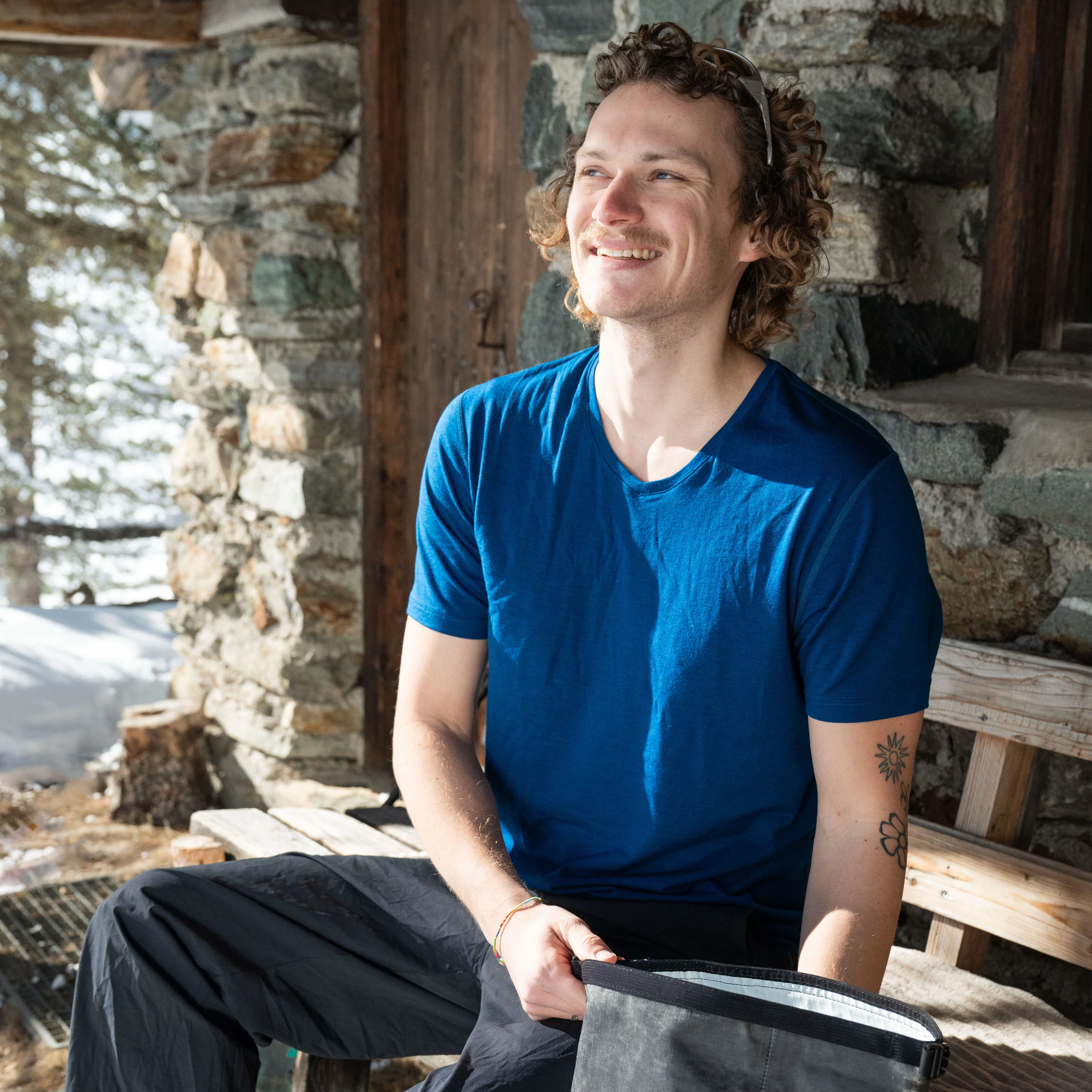 Merino V-Neck T-Shirt Herren - Image 5