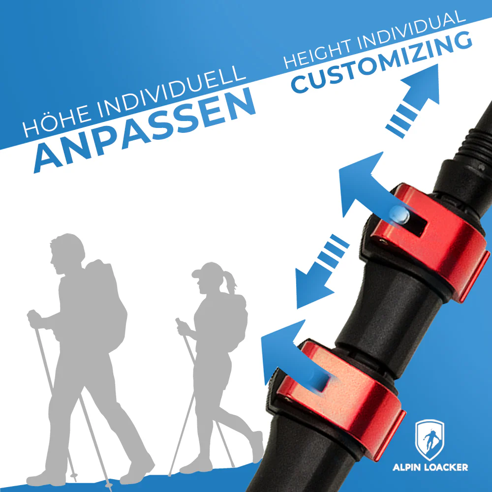 Teleskop Wanderstöcke aus Aluminium - Image 6